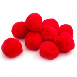 Pom Poms 20mm - Red