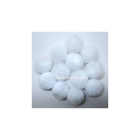 Pom Poms 3mm - White 