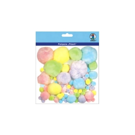 Glitter Pom Poms - Different Colours & Sizes