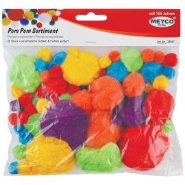 Pom Poms - Different Colours & Sizes