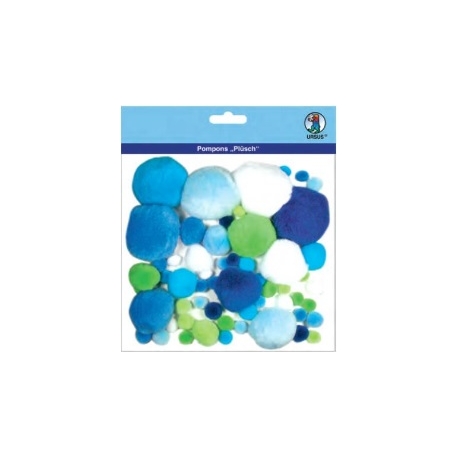 Glitter Pom Poms - Different Colours & Sizes