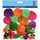 Glitter Pom Poms - Different Colours & Sizes