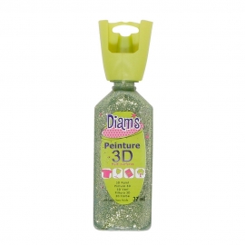 DIAMS 3D - GLITTER - CITRON VERT