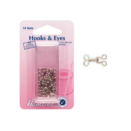 Hemline - Hooks & Eyes - Size 1