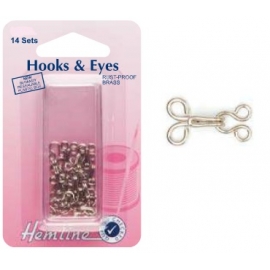 Hemline - Hooks & Eyes - Size 3