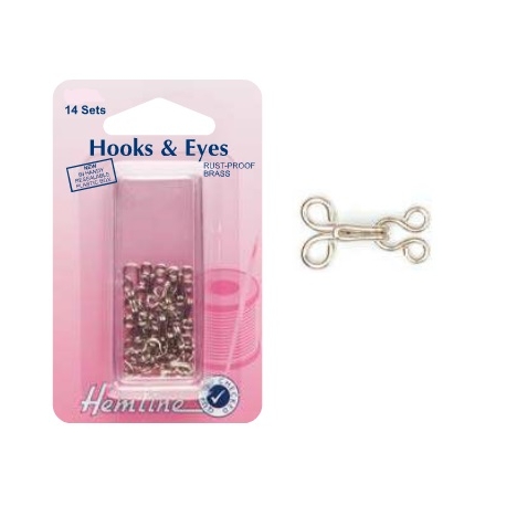 Hemline - Hooks & Eyes - Size 3