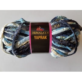 Himalaya Yaprak - Knitting Yarn - Light Blue/Navy Blue