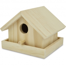 Wooden Bird House - 10x8cm