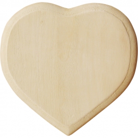 Solid Wood Heart Shaped - Door Plate - 13.5cm