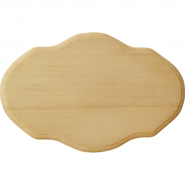 Wooden Door Plate with Profile - 20x13cm