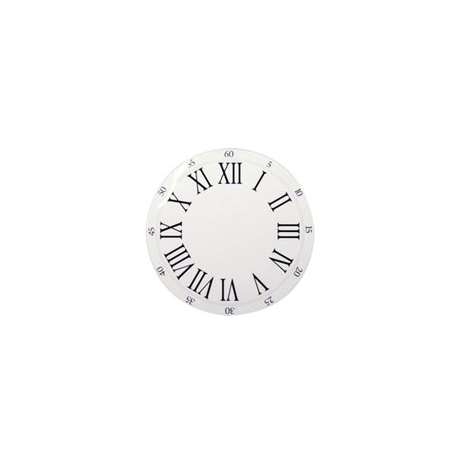 Clock Face w/Roman Letters - 11cm 