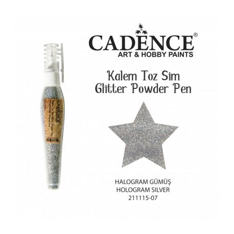 GLITTER POWDER PEN 10GRM - HOLOGRAM BLACK