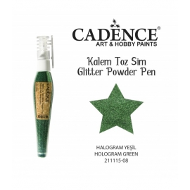 GLITTER POWDER PEN 10GRM - HOLOGRAM GREEN