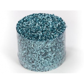 TUBE CONFETTI IN PVC BOX 8CM - BLUE 