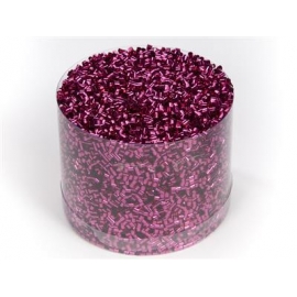 TUBE CONFETTI IN PVC BOX 8CM - HOT PINK
