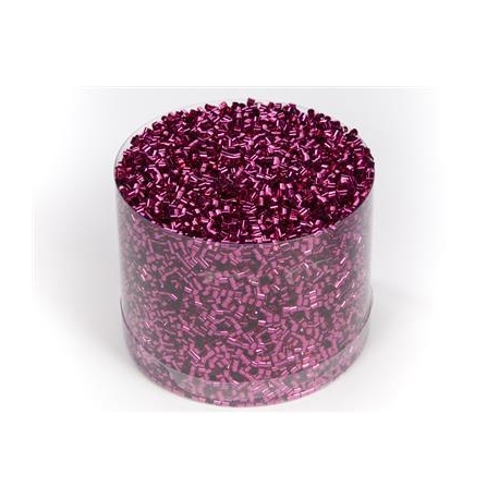 TUBE CONFETTI IN PVC BOX 8CM - HOT PINK