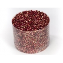 TUBE CONFETTI IN PVC BOX 8CM - COPPER/RED