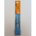 CROCHET HOOK WITH PLASTIC HANDLE 0.6MM X 14CM