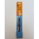 CROCHET HOOK WITH PLASTIC HANDLE 0.6MM X 14CM