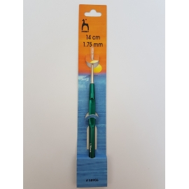 CROCHET HOOK WITH PLASTIC HANDLE 0.6MM X 14CM