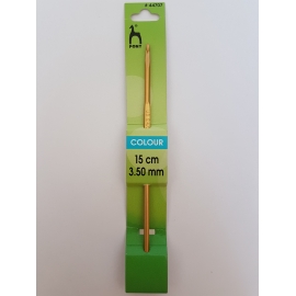 CROCHET HOOK WITH PLASTIC HANDLE 0.6MM X 14CM