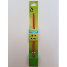 ALUMINIUM CROCHET HOOK 4MM X 15CM