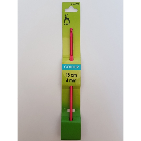 CROCHET HOOK WITH PLASTIC HANDLE 0.6MM X 14CM