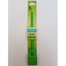 CROCHET HOOK WITH PLASTIC HANDLE 0.6MM X 14CM