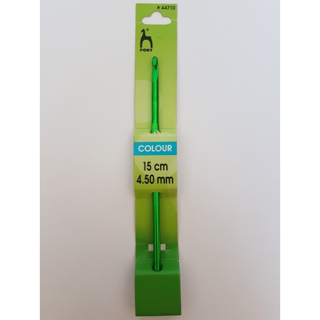 CROCHET HOOK WITH PLASTIC HANDLE 0.6MM X 14CM