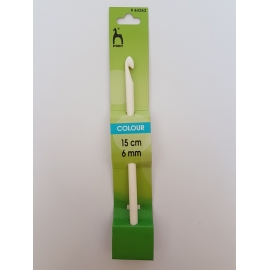 PLASTIC CROCHET HOOK 6MM X 15CM