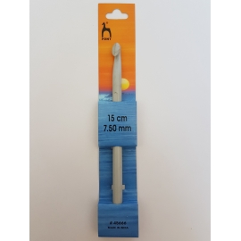 PLASTIC CROCHET HOOK 7.5MM X 15CM