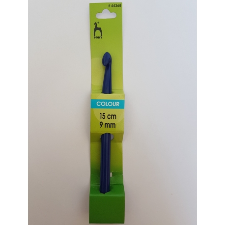 PLASTIC CROCHET HOOK 9MM X 15CM
