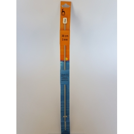 CROCHET HOOK WITH PLASTIC HANDLE 0.6MM X 14CM