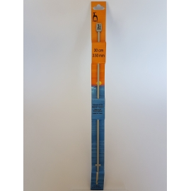 CROCHET HOOK WITH PLASTIC HANDLE 0.6MM X 14CM