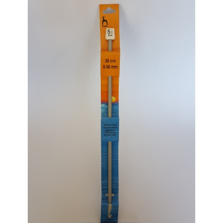 CROCHET HOOK WITH PLASTIC HANDLE 0.6MM X 14CM