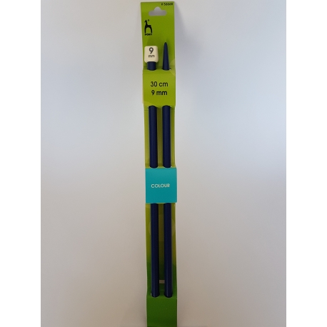 PLASTIC KNITTING NEEDLES - 9MM X 30CM