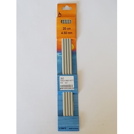 ALUMINIUM DOUBLE ENDED KNITTING NEEDLES - 2MM X 20CM