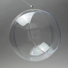 CLEAR PERSPEX BALL FOR FLOWERS - 120MM