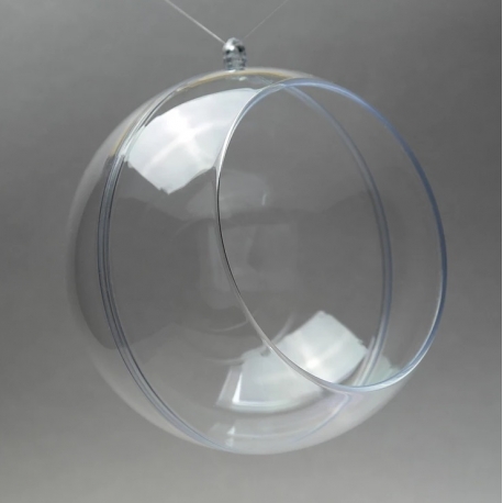 CLEAR PERSPEX BALL FOR FLOWERS - 120MM