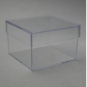 CLEAR PERSPEX BOX  - 7.5 X 7.5 X 5CM 