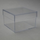 CLEAR PERSPEX BOX  - 7.5 X 7.5 X 5CM 