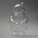 CLEAR PERSPEX SANTA CLAUS - 130MM