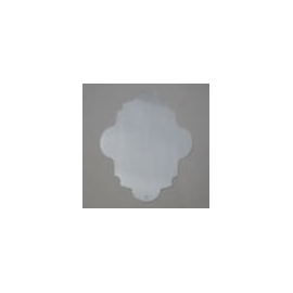 CLEAR PERSPEX DISC ORNAMENT - 140MM