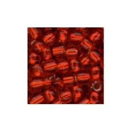 MEYCO RED GLASS BEADS - 2.5MM