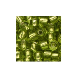 MEYCO LIGHT GREEN GLASS BEADS - 2.5MM