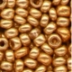 METALLIC GOLD GLASS BEADS - 2.5MM