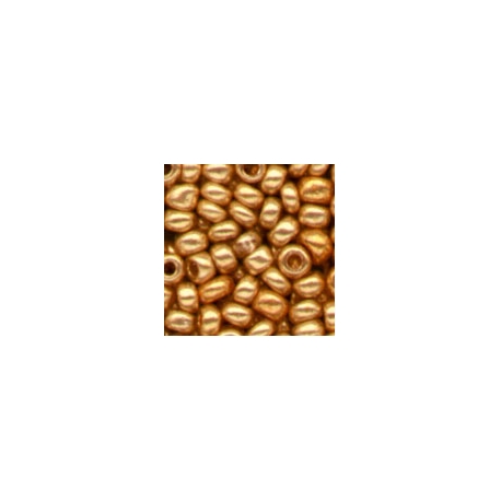 METALLIC GOLD GLASS BEADS - 2.5MM