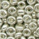 METALLIC SILVER GLASS BEADS - 2.5MM