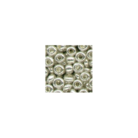 TRANSPARENT W/ SILVER GLASS BEADS - 2.5MM