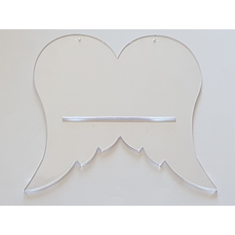 CLEAR PERSPEX ANGEL WINGS - 140MM